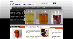Desktop Screenshot of krishioils.com