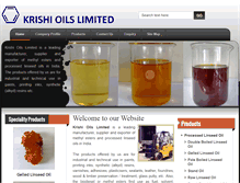 Tablet Screenshot of krishioils.com
